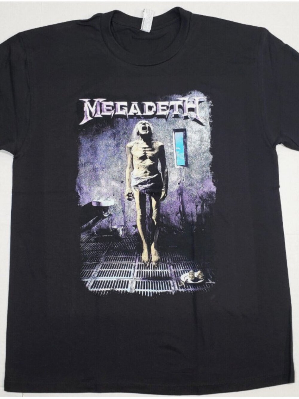rare MEGADETH Countdown to Extinction Heavy Metal Rock Tee Men's Black New xxl